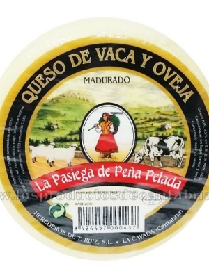 QUESO MEZCLA VACA Y OVEJA MADURADO LA PASIEGA DE PEÑA PELADA