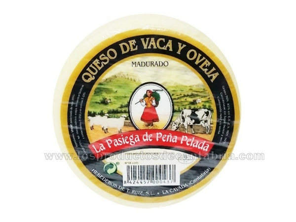 QUESO MEZCLA VACA Y OVEJA MADURADO LA PASIEGA DE PEÑA PELADA