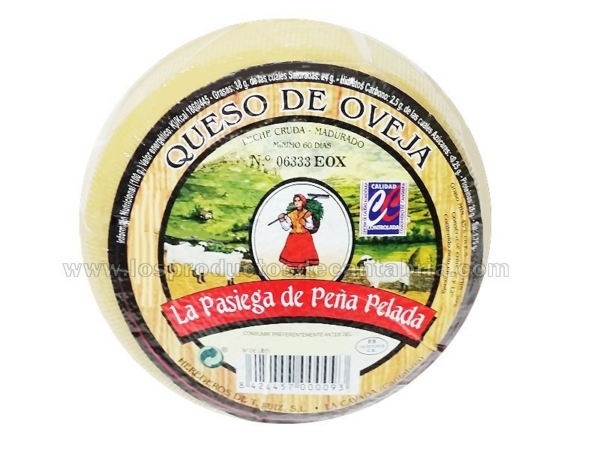 QUESO DE OVEJA MADURADO LA PASIEGA DE PEÑA PELADA.