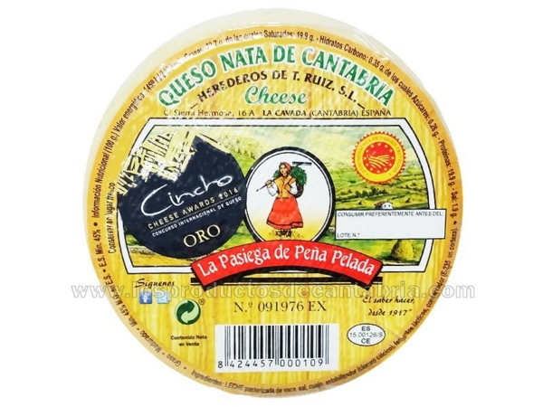 QUESO DE NATA D.O.P. LA PASIEGA DE PEÑA PELADA.