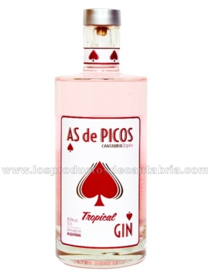 GINEBRA AS DE PICOS TROPICAL 70 cl, PICOS DE CABARIEZO
