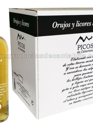 ORUJO HIERBAS PICOS DE CABARIEZO 70cl caja 6 botellas