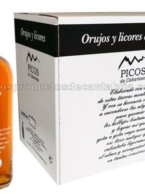ORUJO MIEL PICOS DE CABARIEZO 70 cl caja 6 botellas