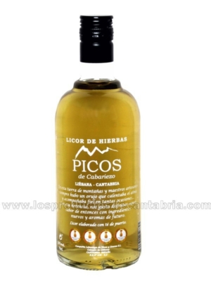 ORUJO HIERBAS PICOS DE CABARIEZO 70 cl