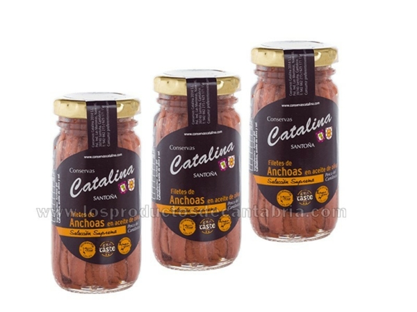pack ahorro 3 und ANCHOAS DE SANTOÑA CATALINA 100 gr.