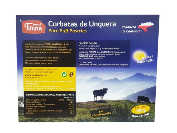 CORBATAS DE MANTEQUILLA TININA