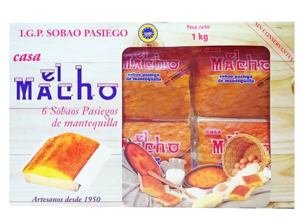 SOBAOS PASIEGOS EL MACHO 6 und