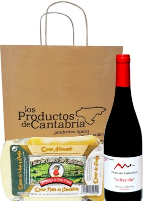 LOTE 4 Vino Seleccion Picos de Cabariezo y Queso Peña Pelada