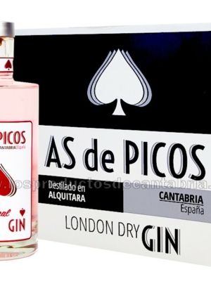 GINEBRA AS DE PICOS TROPICAL 70 cl caja 6 botellas, PICOS DE CABARIEZO