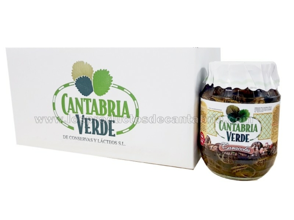 CARACOLES CANTABRIA VERDE 900g CAJA 6 TARROS