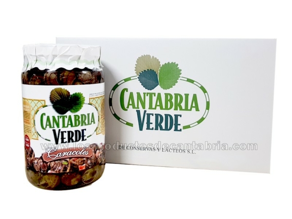 CARACOLES CANTABRIA VERDE 2000g CAJA 3 TARROS