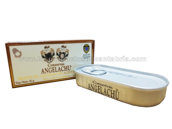 pack ahorro caja 18 latas ANCHOAS DE SANTOÑA ANGELACHU 50 gr.