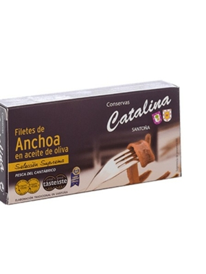 ANCHOAS DE SANTOÑA CATALINA LATA 50g (octavillo).