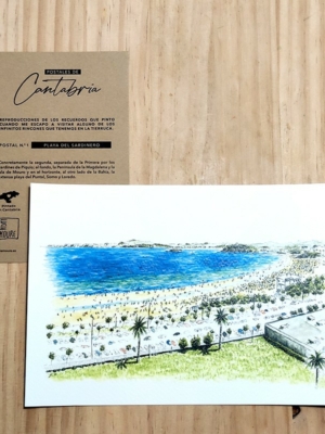 Postal 1 Playa del Sardinero Santander