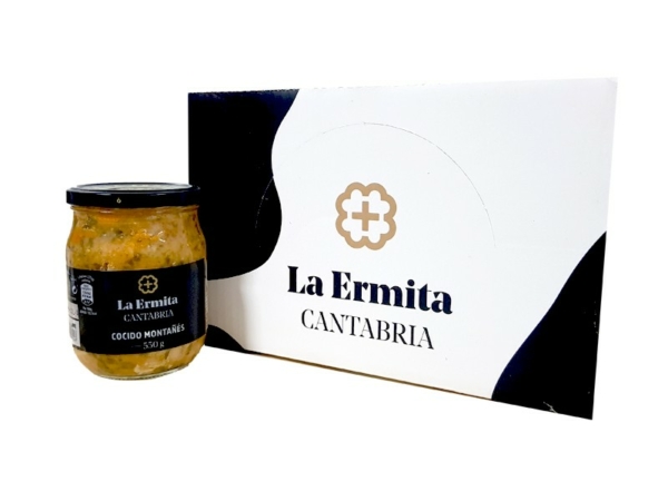 caja 6 COCIDO MONTAÑÉS LA ERMITA 550 gr.