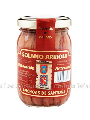 ANCHOAS DE SANTOÑA SOLANO ARRIOLA TARRO 160 gr.