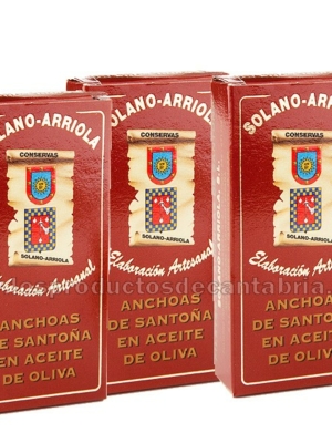 pack ahorro 3 und ANCHOAS DE SANTOÑA SOLANO ARRIOLA 50 gr.