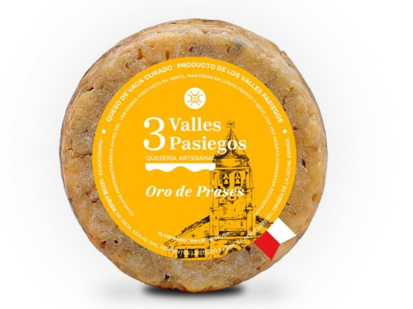 QUESO ORO DE PRASES NATURAL 500g 3 VALLES PASIEGOS. QUESO ORO DE PRASES NATURAL 500g 3 VALLES PASIEGOS.