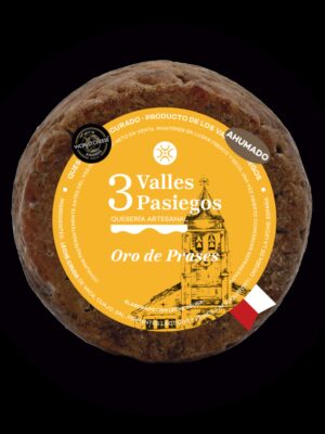 QUESO ORO DE PRASES AHUMADO 500g 3 VALLES PASIEGOS.