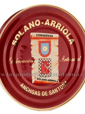 ANCHOAS DE SANTOÑA SOLANO ARRIOLA PANDERETA 180 G TIRA PEQUEÑA